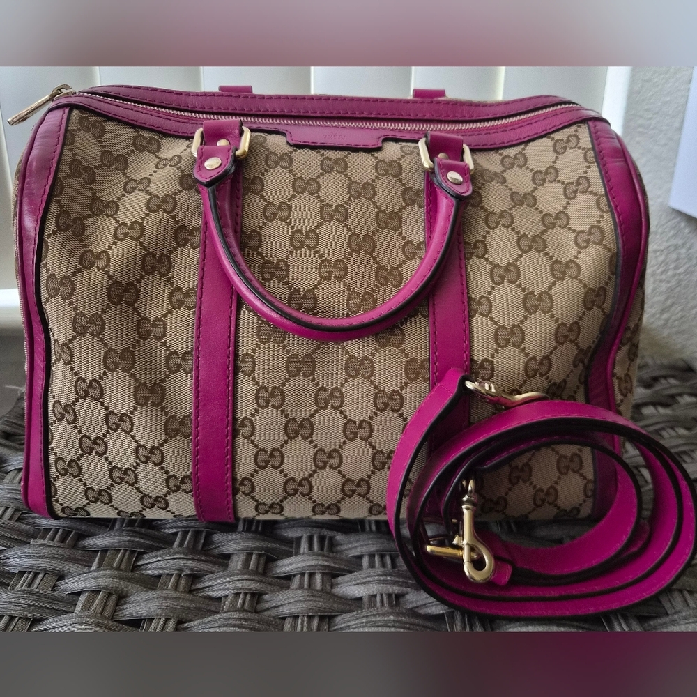 Gucci GG Canvas Top Handle Boston Bag 💖